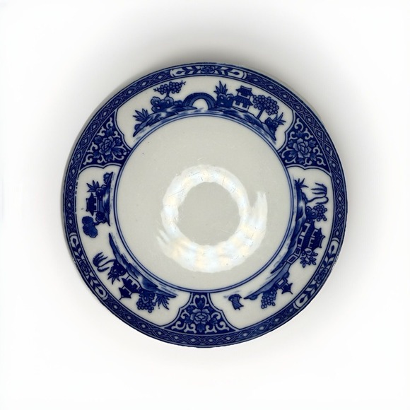 Royal Sometuke Nippon Blue and White Trivit Japan circa 1906 Antique Chinoiserie - Picture 1 of 3